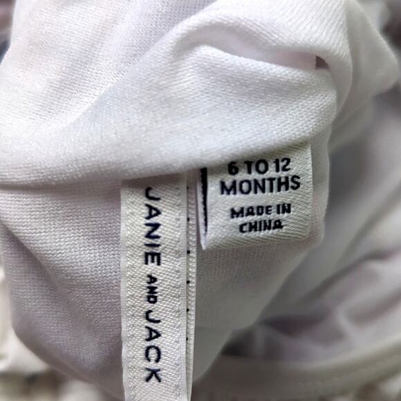 Janie and Jack Swimsuit Baby Girls Size 6-12m Pink Floral One Shoulder Ruffle - Picture 5 of 7